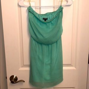 Strapless Aqua Express Dress
